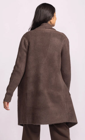 Pink Martini Stockport Jacket | Aubergine + Dark Brown