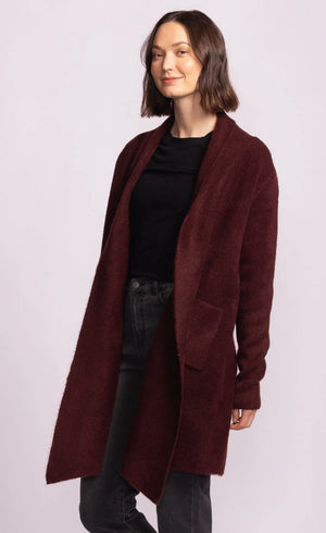 Pink Martini Stockport Jacket | Aubergine + Dark Brown