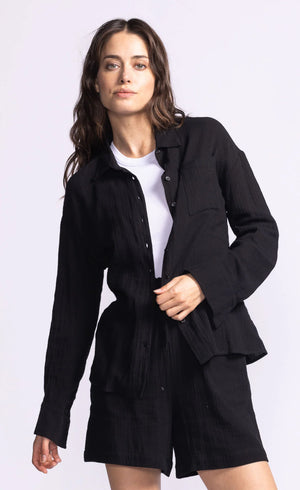 Pink Martini Nikki Top | Green & Black