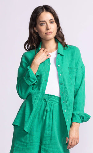 Pink Martini Nikki Top | Green & Black