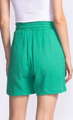 Pink Martini Nikki Shorts | Green & Black