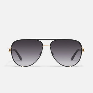 Quay "High Key Twist" Sunglasses | Black + Brown