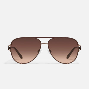 Quay "High Key Twist" Sunglasses | Black + Brown