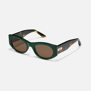 Quay "So What" Sunglasses | Green + Black