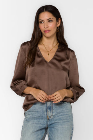 Velvet Heart Robyn 3/4 Sleeve | Brown