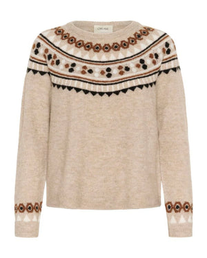 Cream Cherrie Pullover | Cobblestone Melange