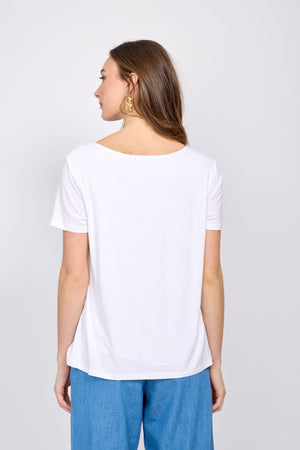 Emproved Scoop Neck T-Shirt | White