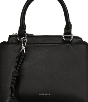 Matt & Nat Athena Sol Small Satchel | Black + Blush