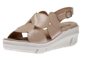 Wonders Sandal | White + Black + Gold