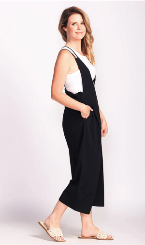 Pink Martini Ella Jumpsuit | Black + Pink