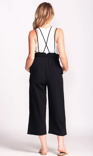 Pink Martini Ella Jumpsuit | Black + Pink