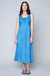 Carre Noir Sleeveless Dress | Blue