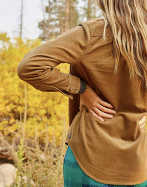 Toad & Co Scouter Cord Long Sleeve | Honey-Brown