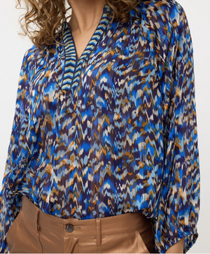 Esqualo Fancy Tape Mystery Estate Blouse | Multi