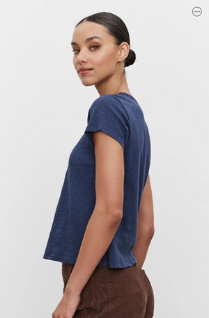 Velvet Marie06 S/S Top | Blue