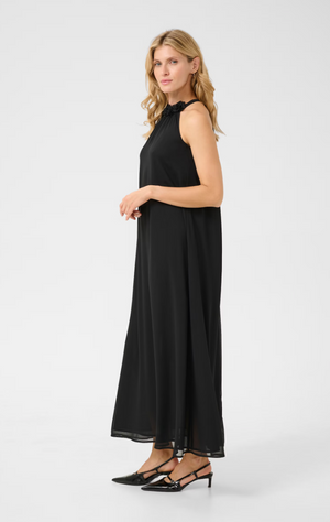 Cream Emery Long Dress | Black