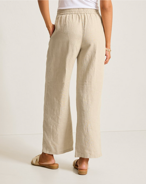 Tommy Bahama Two Palms High-Rise Linen Easy Pants | Natural