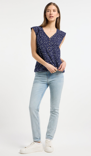 Ragwear Saltty Top | Coral + Midnight