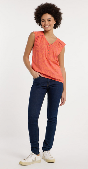 Ragwear Saltty Top | Coral + Midnight