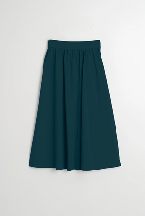 Indi & Cold Poplin Midi Skirt | Blue