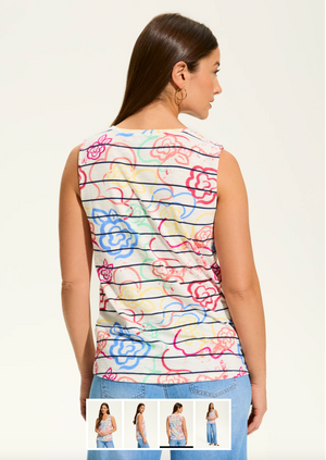 French Dressing Printed Tank Top | Rosette