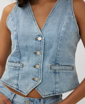 French Dressing Gilet Denim | Blue