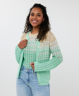 Esqualo Lurex ZZ Cardigan | Multi