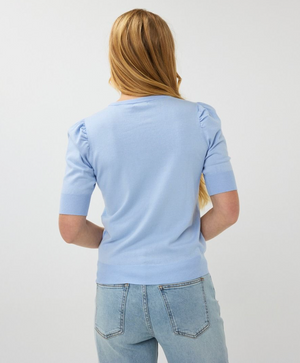 Esqualo V-neck Basic Knit | Blue