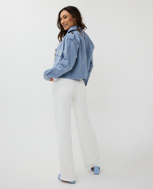 Esqualo Studded Jean Jacket | Blue