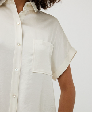 Esqualo Short Sleeve Blouse | Off-White