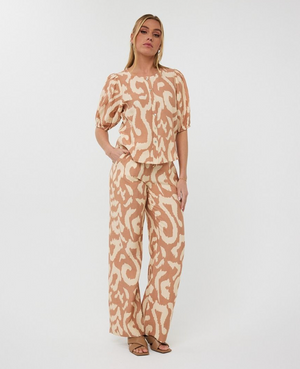 Esqualo Solar Swing Trousers | Print