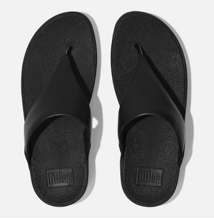 FitFlop Lulu Leather Toe Post | Black + Red + Rose Gold + White