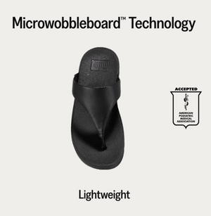 FitFlop Lulu Leather Toe Post | Black + Red + Rose Gold + White