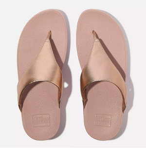 FitFlop Lulu Leather Toe Post | Black + Red + Rose Gold + White