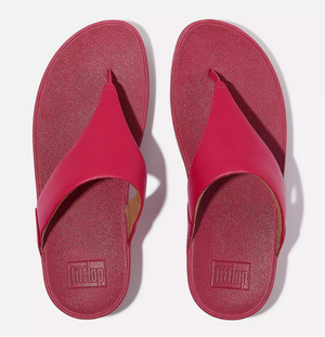 FitFlop Lulu Leather Toe Post | Black + Red + Rose Gold + White