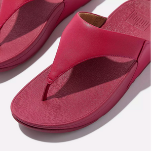 FitFlop Lulu Leather Toe Post | Black + Red + Rose Gold + White