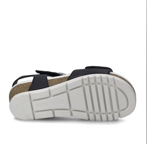 Josef Siebel Quinn 16 Sandal | Black + Cognac