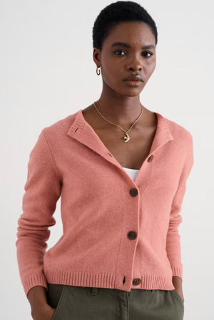 Sea Salt Tern Tide Cardigan | Pink + Orange