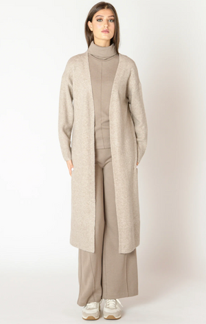 Dex Open Cardigan | Heather Oat
