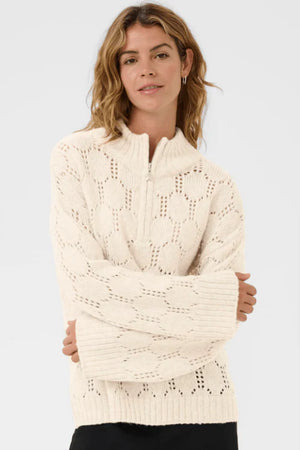 Cream Zilla Pullover | Oat Melange