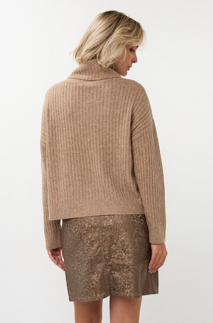 Esqualo Sweater Rib Cool | Sand + Grey