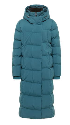 Ragwear Pavla Long Jacket | Ocean Green