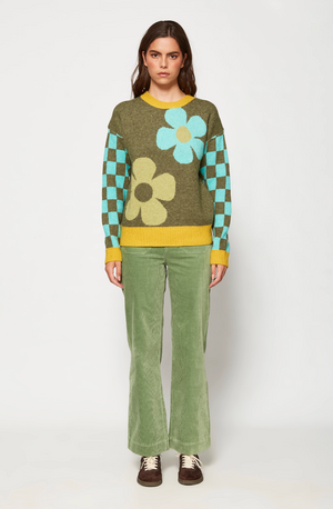 MDM Flower Sweater | Khaki