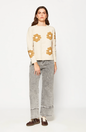 MDM Flower Sweater | Sand