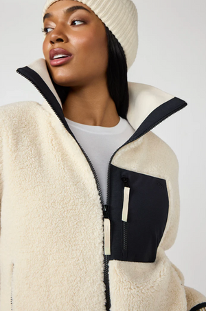 MPG Berber Colour Block Jacket | Birch