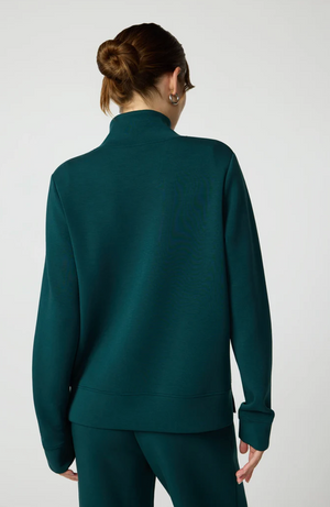MPG Dreamweave Mock Neck Sweatshirt | Brown + Pine