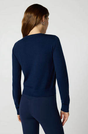 MPG Merino Cardigan | Navy