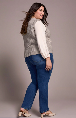 Tribal Sleeveless Vest with Pockets | Grey