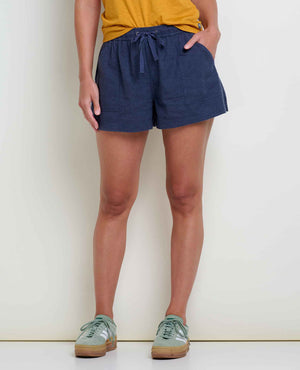 Toad & Co Taj Hemp Pull-On Short | Navy & Salt