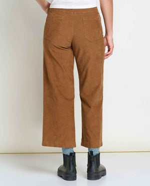 Toad & Co Women's Karuna Cord Wide Leg Pant | Brown Sugar